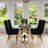 Black Velvet Dining Chairs Set Of 2
