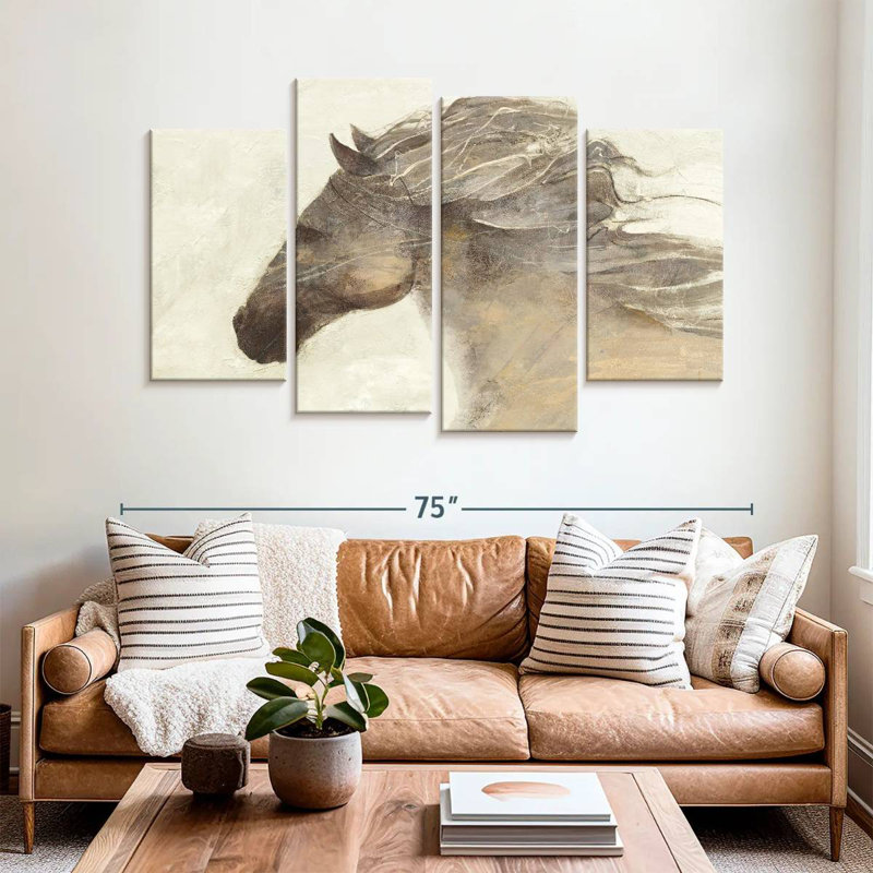 Abstract Horse, 42" H x 68" W