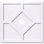 40"OD x 5"ID x 14"C x 1"P Embry Architectural Grade PVC Contemporary Ceiling Medallion