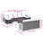 Vidaxl Garden Sofa Set Beige, Light Grey