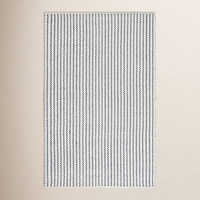 Hand-Woven Chevron Cotton Rug