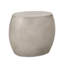 Table d'appoint en béton légère d'extérieur - aspect ovale contemporain, gris, l 25,47 po x P 17,73 po, H 19,75 po
