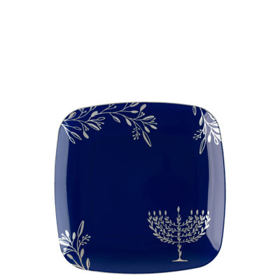 Disposable Hanukkah Salad Plate