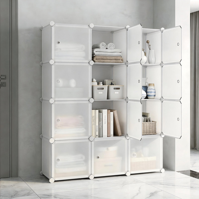 92.9cm W Plastic Storage Rack, Natural