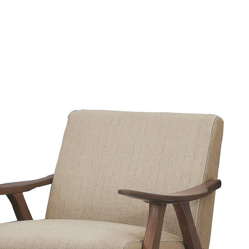 Fauteuil Lyelah, Tissu brun clair