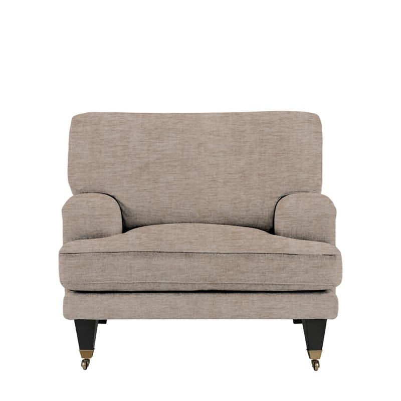 Upholstered Armchair, Beige