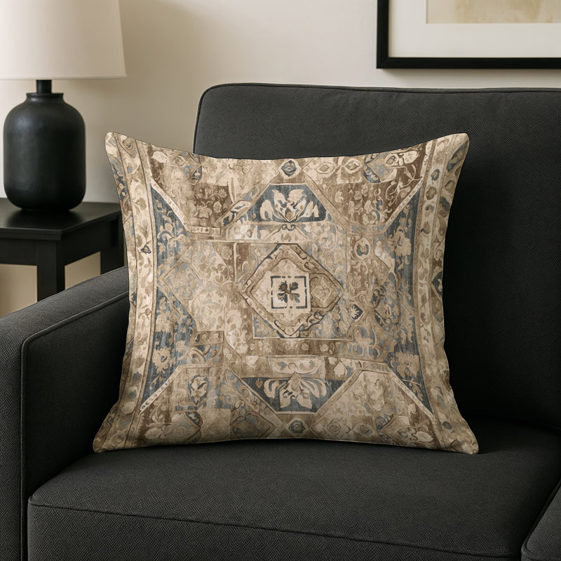 Victorian Grace Indoor And Outdoor Throw Pillow, Square 18"