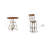 Jefferson 3 Piece 36" Round Pub Table Dining Set