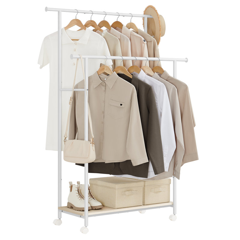 Seith 98.5cm Rolling Clothing Rack