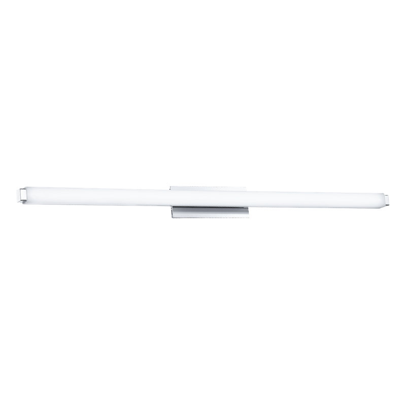 Plafonnier encastré 1 lumière Mini Erby, Chrome, 2700 K, H 3 po x l 37,75 po x P 3,38 po