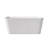 Luxurious Free Standing Acrylic Tub, Modern Gloss White For Versatile Bathroom Spaces