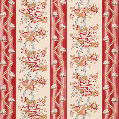 Sylvain Floral Stripe Wallpaper