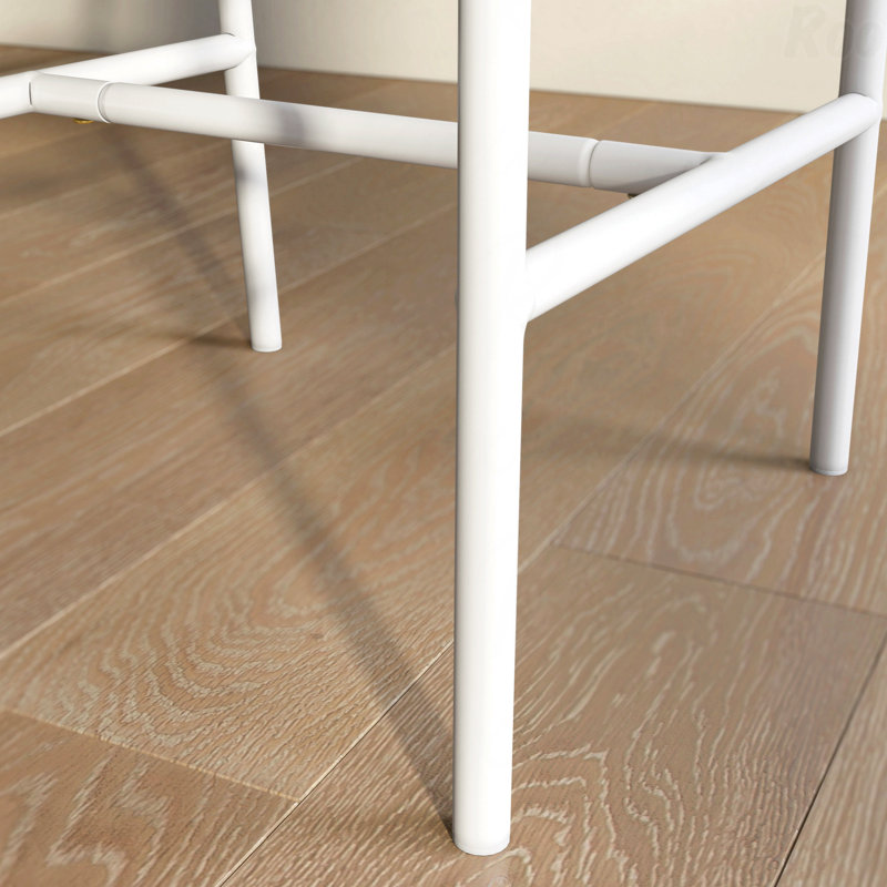 Meal - Chaise d'appoint Time pour salons confortables - Finition blanche, (ensemble de 2)