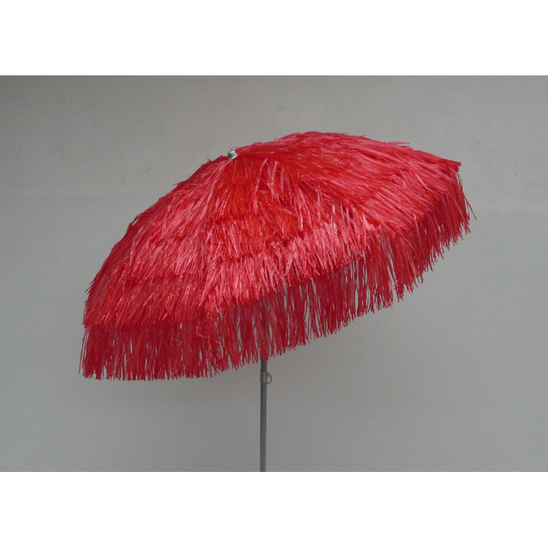 190cm Tilt Beach Parasol, Red