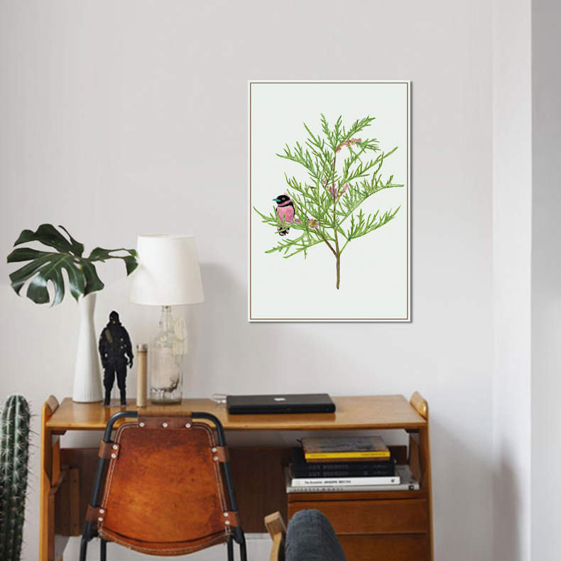 « urtica cannabina ii », impression sur toile, H 26 po x l 18 po x P 1,5 po, Toile tendue, Pas de tapis