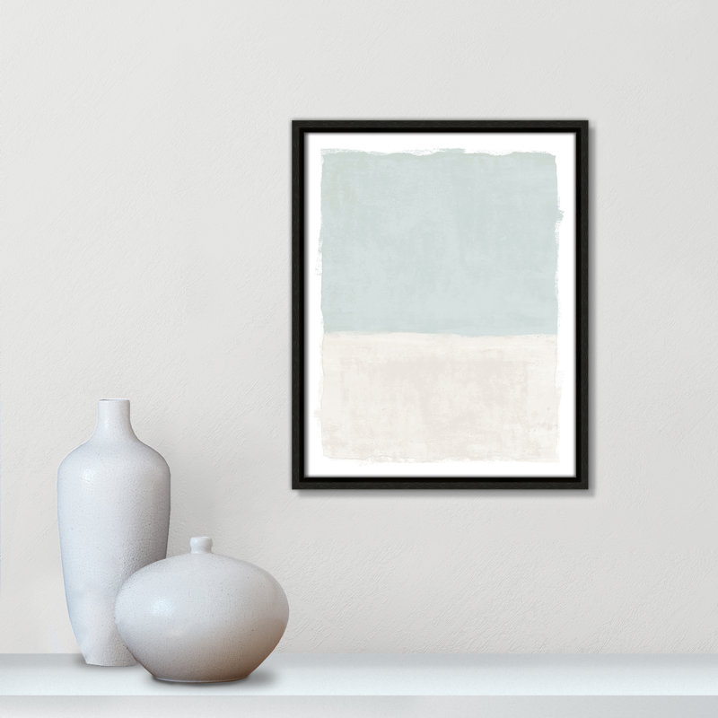 Ocean Tides I Print by Natalie Carpentieri, 12.5'' W x 15.5'' H, Espresso Floater