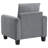 Evadnee Upholstered Rolled Arm Accent Chair Grey