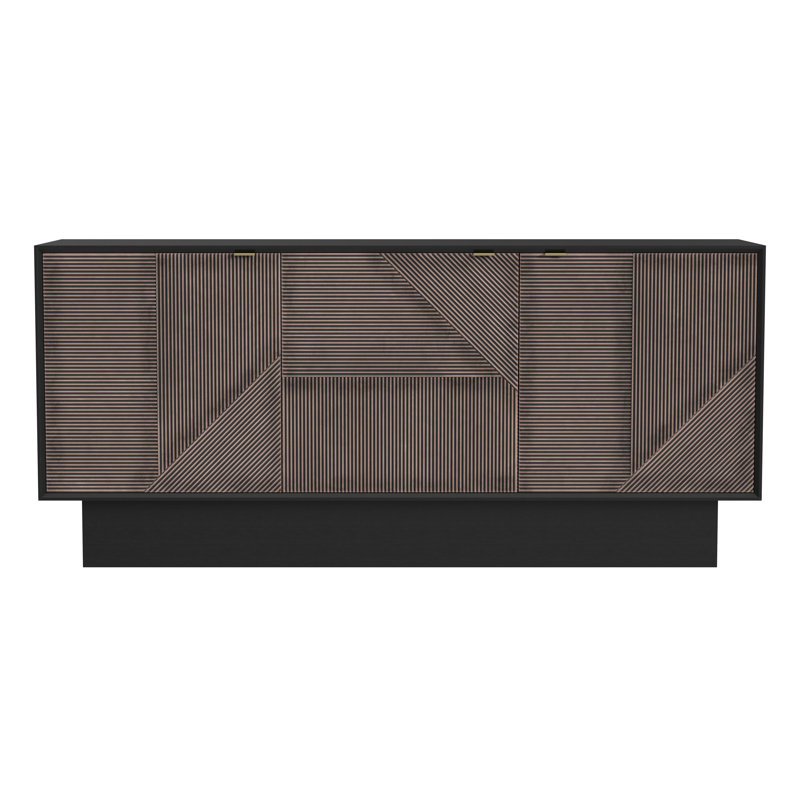 Beader 71'' Wide Solid Wood Sideboard