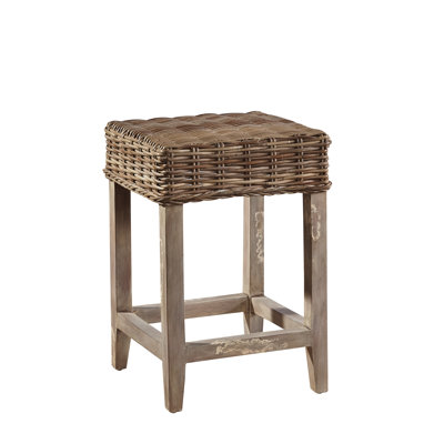 Key Largo Stool with Solid Wood Frame