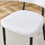 La chaise de salle à manger minimaliste et ergonomique, avec un dossier incurvé pour une conception confortable, libère une nouvelle position assise confortable et minimaliste. Un paquet de 4-1806858231