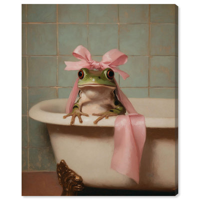 Reproduction d'Halloween princesse grenouille sur toile par Art Remedy, 30 x 36