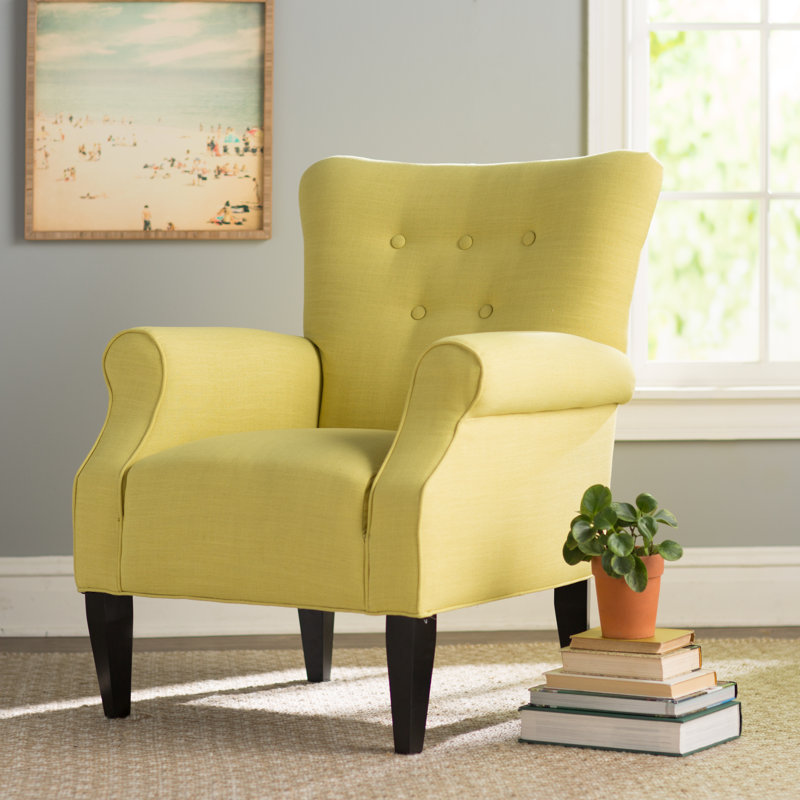 Euart 76.2Cm Wide Tufted Polyester Armchair, Citrine Polyester