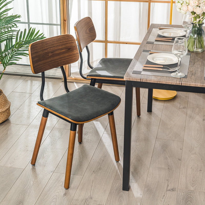 Ensemble de 2 chaises de bureau Berenice, Noir, noir, noir, noir