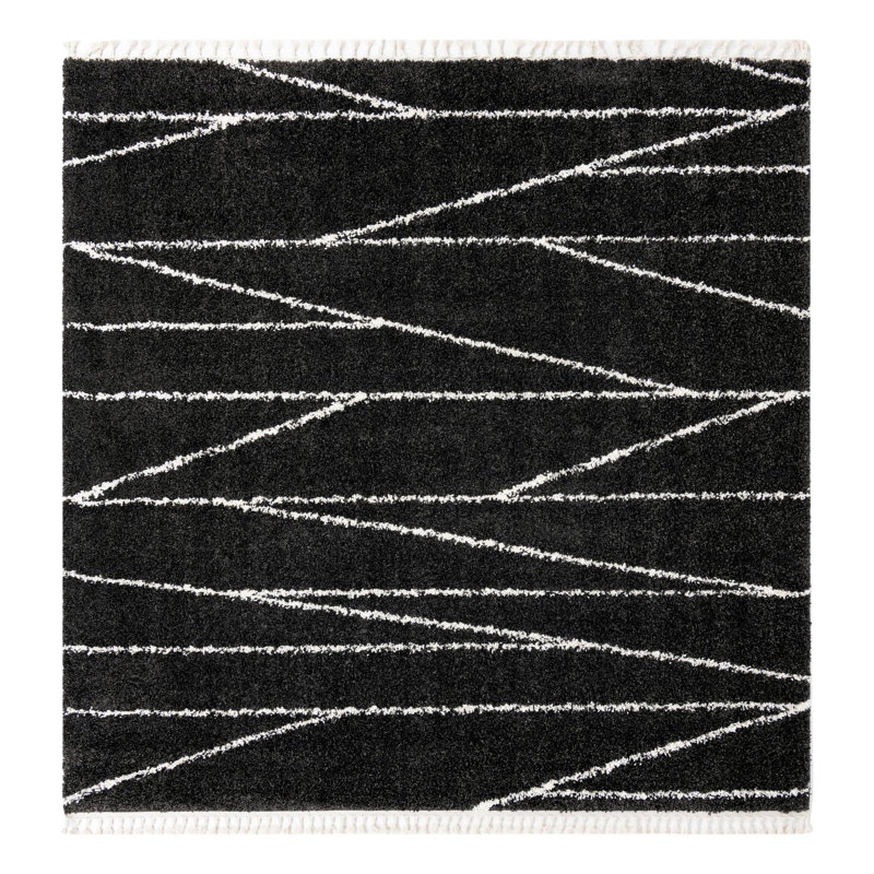 Abrahams Geometric Indoor Rug, Square 10'