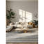 Tapis intérieur abstrait bleu / brun 8 pi x 11 pi (7 pi 9 po x 10 pi 8 po) Branch Branch Rimal, tapis contemporain, à poils courts et résistant aux taches-402190031