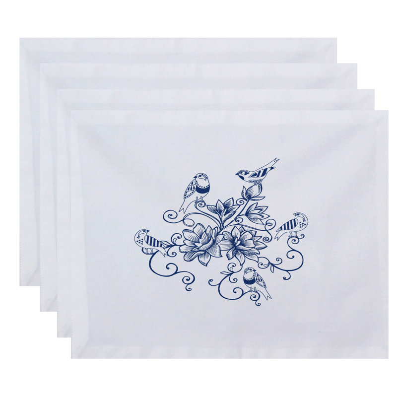 Ensemble de napperons 4 pièces Aspacio, Bleu