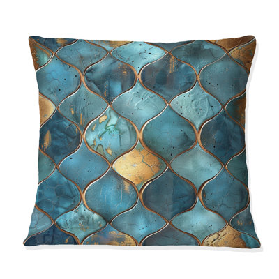 Metallic Glam - Glam Throw Pillow