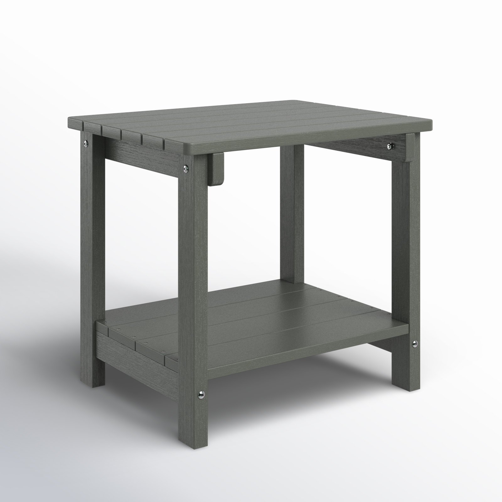 Clarence 19.68'' Outdoor Side Table, Gray