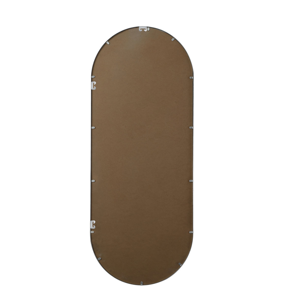 Elington Metal Oval Mirror, 60"  x 24" , Silver