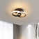 Creger 2-Light Double Round LED Ceiling Light Flush Mount Warm Light