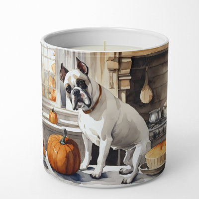 Pumpkin Pie Scented Tumbler Candle with Ceramic Holder