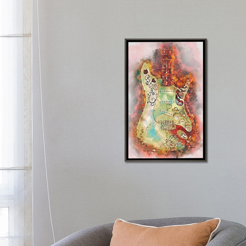 « Belle » par Pinklomein-impression d’art graphique, Pas de tapis, Toile tendue, H 26 po x l 18 po x 1,5 po
