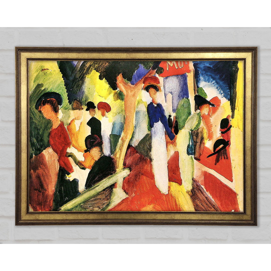 BGUC5987 von August Macke - Einzelner Bilderrahmen Kunstdrucke