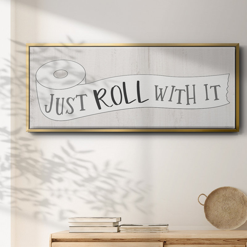 Just Roll- Framed Canvas, 24" H x 60" W