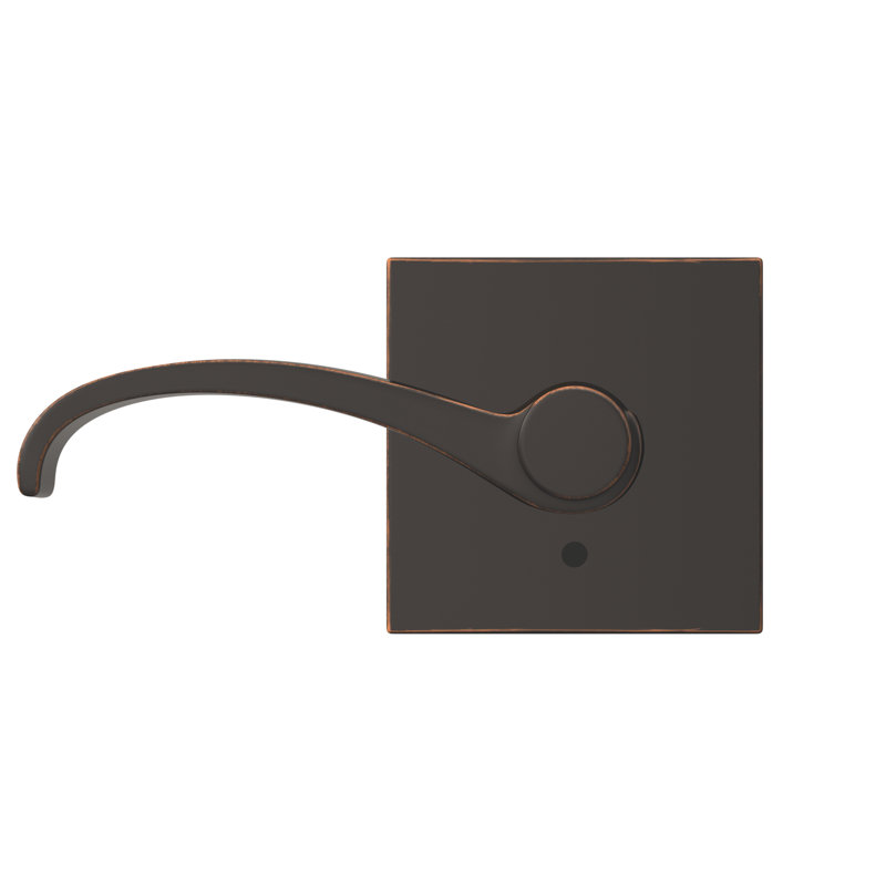 Custom Whitney Non-Turning Lever with Collins Trim, Aged Bronze