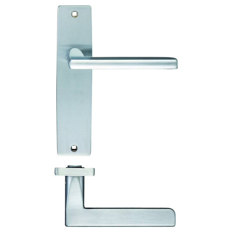 Venice Latch Door Handle, Satin Chrome