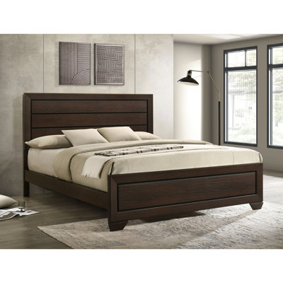 Très grand lit à panneaux très polyvalent, structure à lattes pour lit de chambre à coucher, avec tête de lit structurée, rehausse le grain du bois, centre d'attention