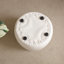 Petit repose-pieds rond en similicuir de 11,8 po-117626318