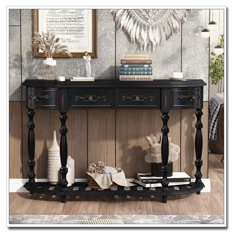 Console 52 po moderne et contemporaine, Noir