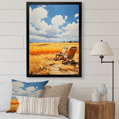 Yellow Blue Bold Sky And Golden Prairies V " Yellow Blue Bold Sky And Golden Prairies V "