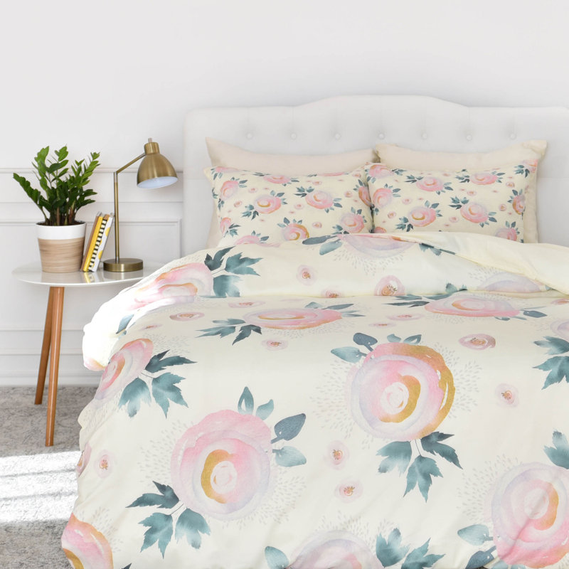 Iveta Abolina Floral Duvet Cover, King Duvet Cover + 2 King Shams