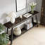 Canapé à 2 niveaux, console, table d'appoint