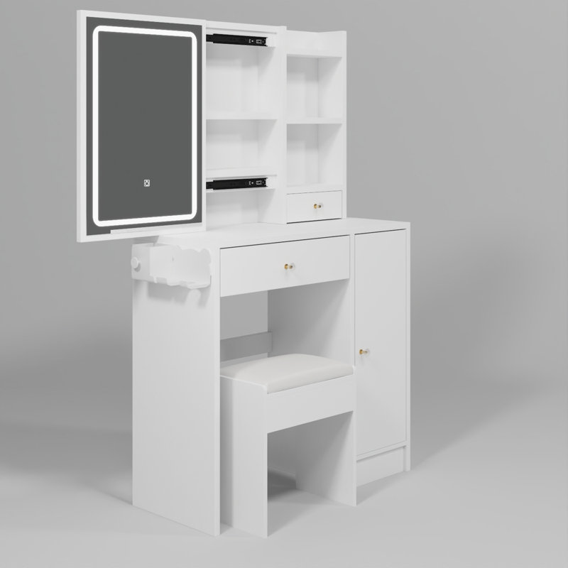Coiffeuse Itasca, Blanc