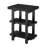 Pomona Rundell 20" W Solid Pine Wood End Table with 2 Shelves, Black-1585386523