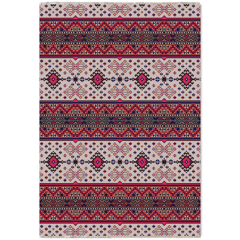 Tapis rectangulaire Zyir avec envers antidérapant, Tapis de couloir 4 pi x 8 pi 3 po