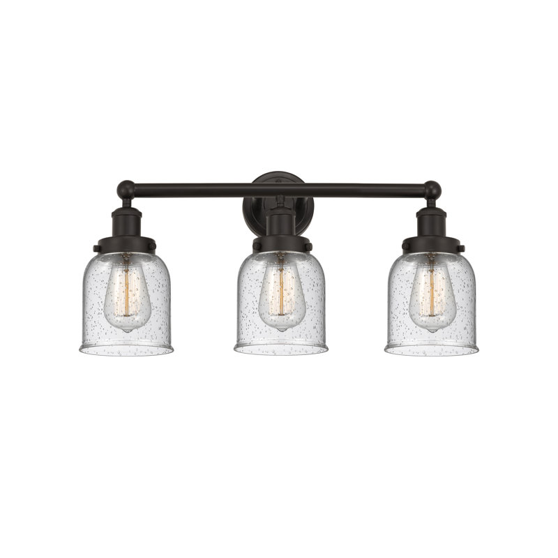 Éclairage de salle de bain à intensité variable à 3 lumières Armoni, Mercurisé, Bronze huilé